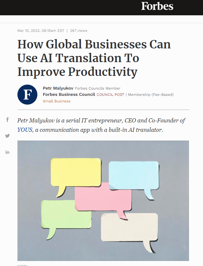How AI Can Be Used to Improve Productivity for Global Business 