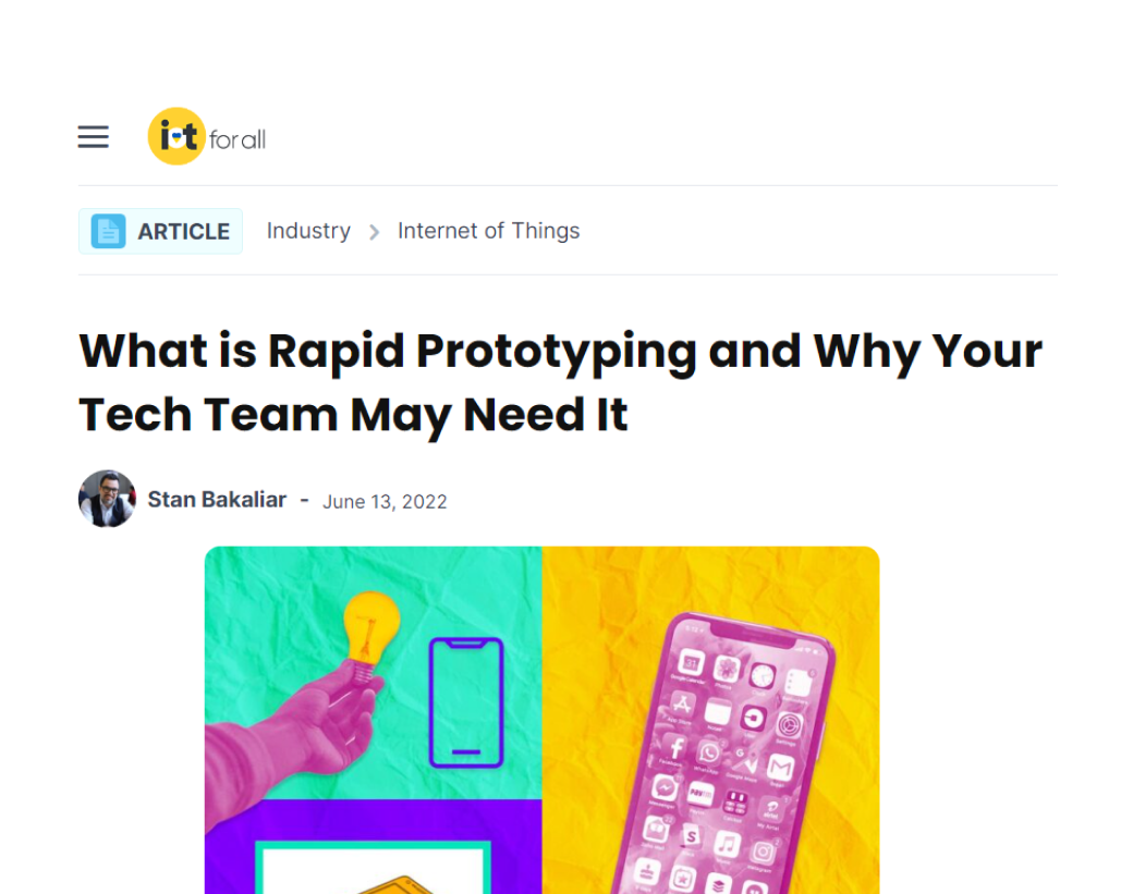 What is Rapid Prototyping and Why Your Tech Team May Need It