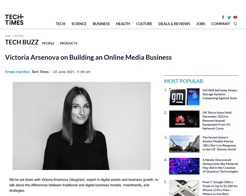 Victoria Arsenova on Building an Online Media Business