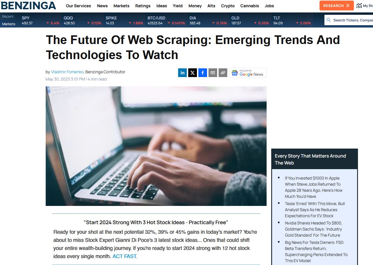 The Future Of Web Scraping: Emerging Trends And Technologies To Watch